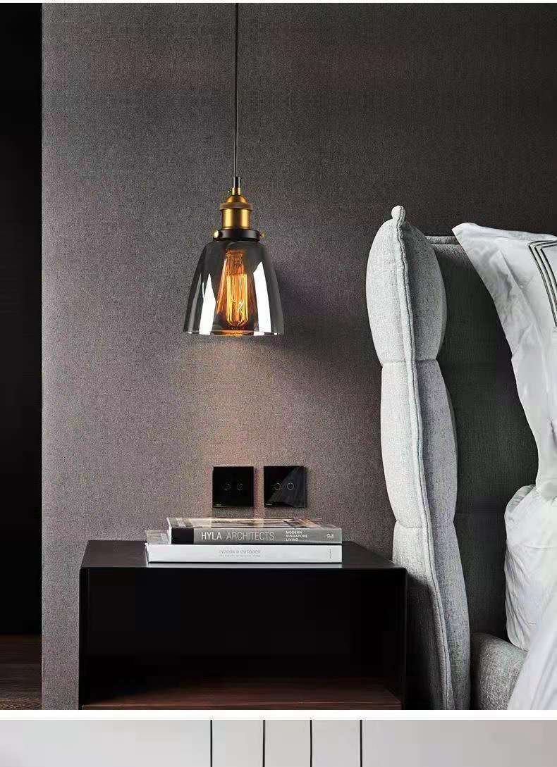 1 éclairage léger suspendu nordique de style industriel