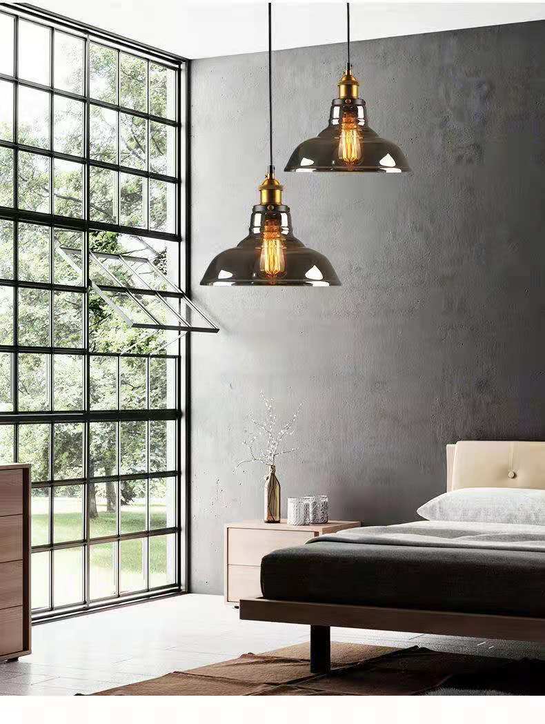 1 Light Hanging Pendant Lights Nordic Industrial Style Mirrored Glass Pendant Ceiling Lights