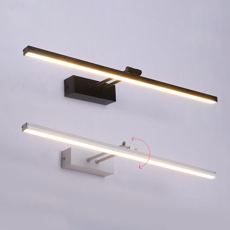 Linear Vanity Light Modern Minimalist Style Metal Single Vanity Light