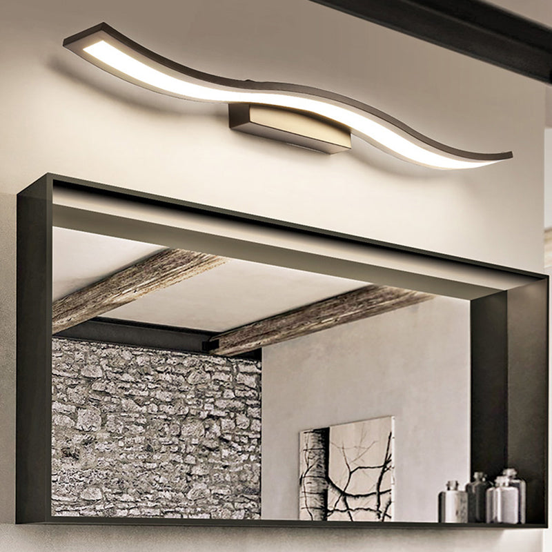 Luci da parete in vanità sventola la luce moderna in stile minimalista in metallo a vanità