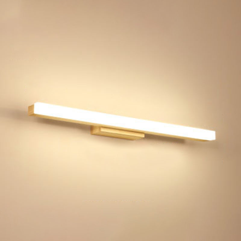Luce da parete di vanità rettangolare Nordic Minimalist Minimalist Wood Vanity Light