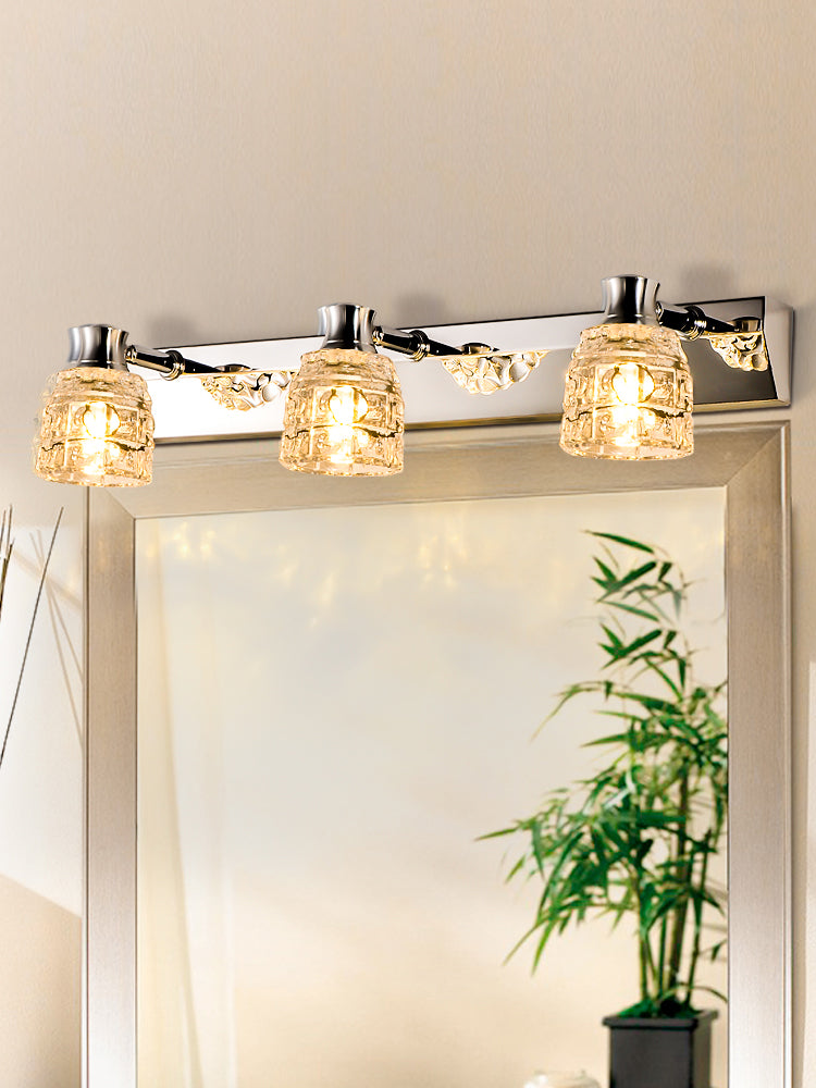 Lámparas de pared de tocador armado Luces de cristal de estilo retro de ex extravagancia de luz