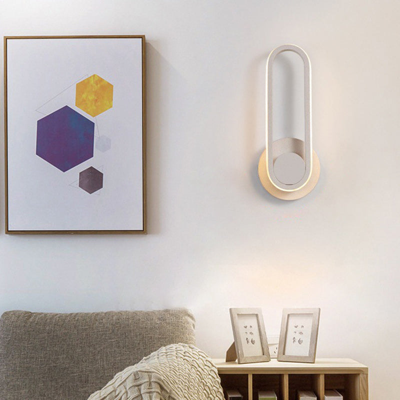 Lámparas de pared de la cama de metal LED modernas modernas regulares con cabeza giratoria