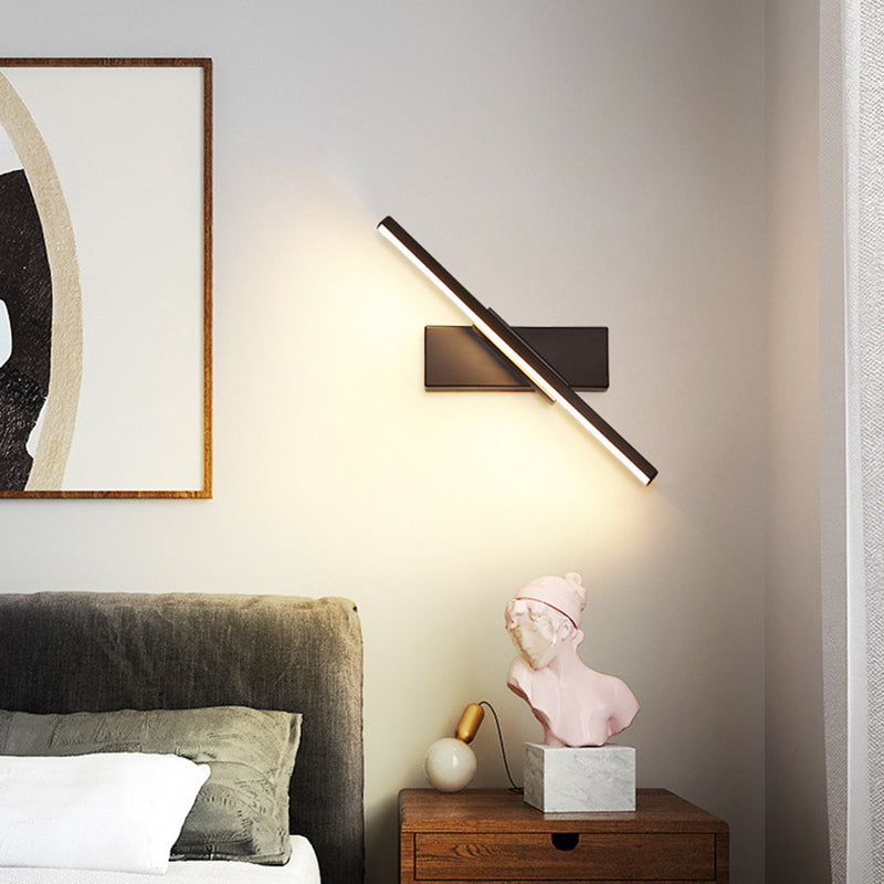 Lámparas de pared de la cama de metal LED modernas modernas regulares con cabeza giratoria
