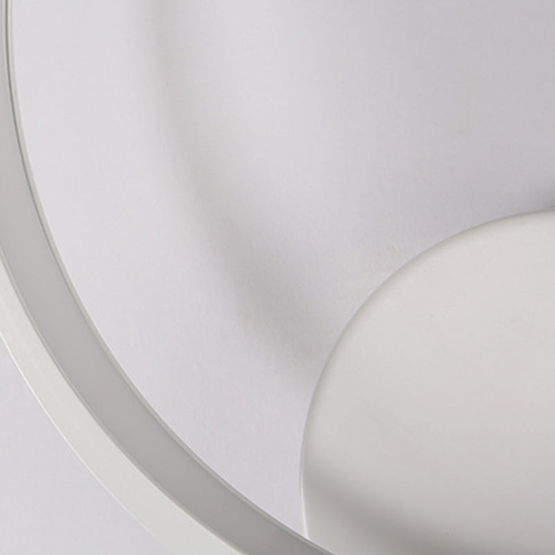 Contemporary LED Sconce Light Fixture Creative Metal Circle Shade Wall Lamp for Bedroom