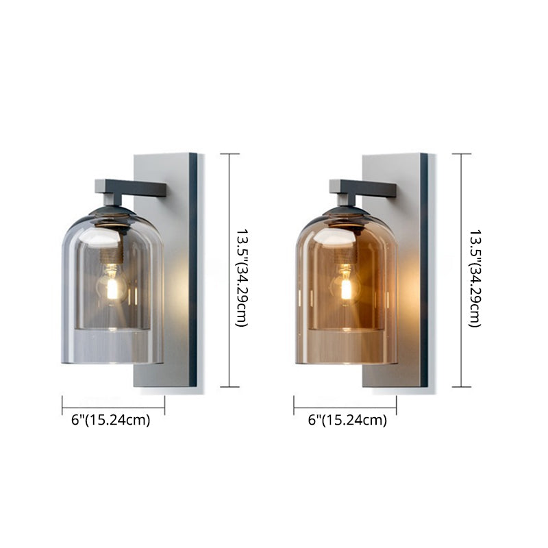 Exquisite Creative Wall Light Sconce Inner Glass Shade Wall Mount Light for Corridor Bedroom
