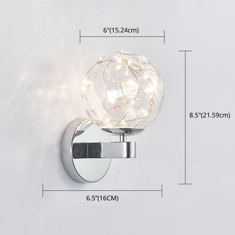 Nordic Modern Sconce Light Round Shape Star Wall Lamp for Bedroom Living Room