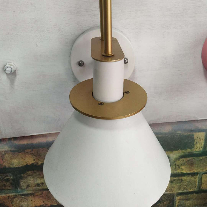 Macaroon -stijl wandbevestiging verlichtingsarmatuur metalen kleurrijk sconce licht voor hotel slaapkamer