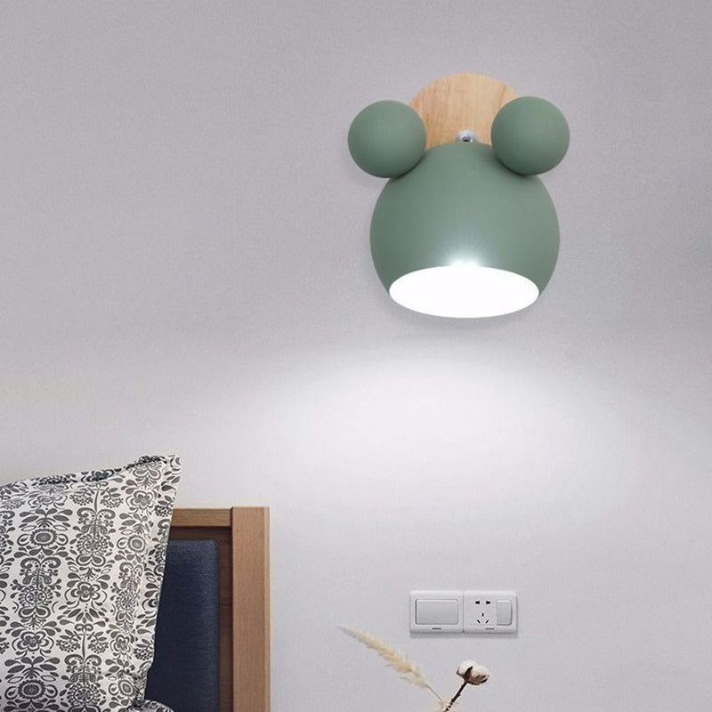 Mooie Mickey Wall Sconce Lights Alnend Macaroon Wall Lamp met verstelbare kop