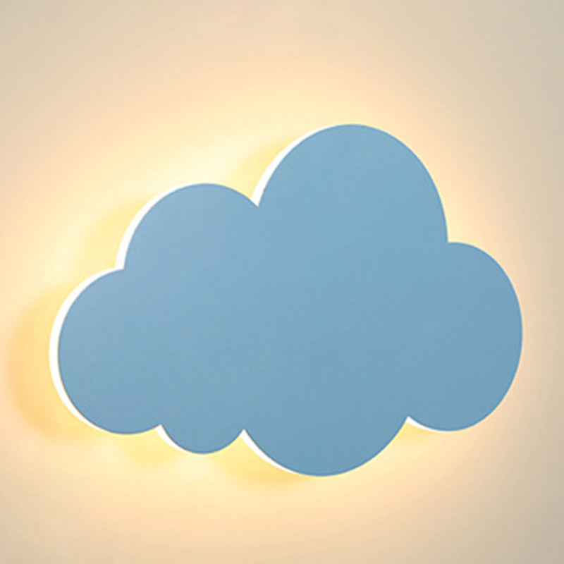 Cloud Shape Macaroon Wall Light Sconce Colorful Acrylic Shade Wall Lamp for Bedroom