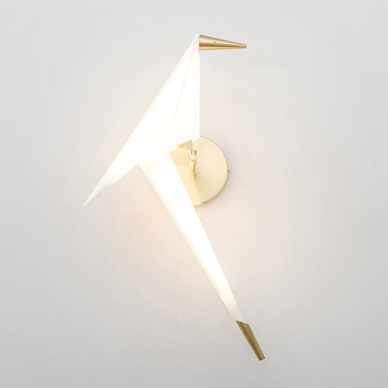 Art Creative Bird Wall Sconce LED Acrylic Shade Sconce Light for Restaurant Bedroom