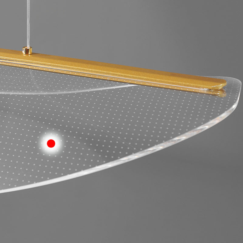 Luce isola a forma di foglia chiara semplicità acrilica a sospensione LED Light per sala da pranzo