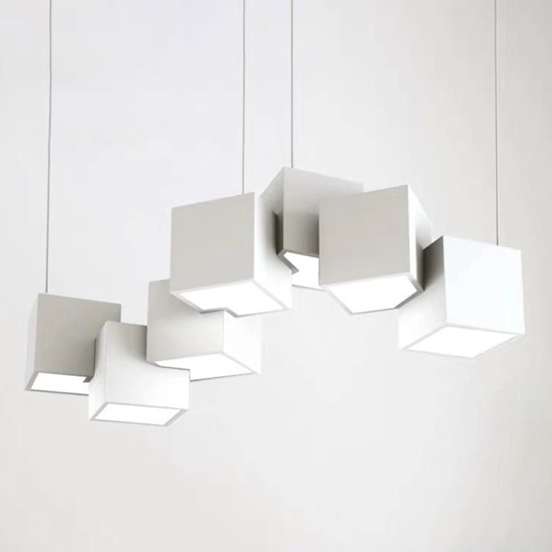 Light a LED CUBIC LAD CUBIC LADURA METALLICA SOGGIORI LIGHT PENDANTE GEOMETRICA