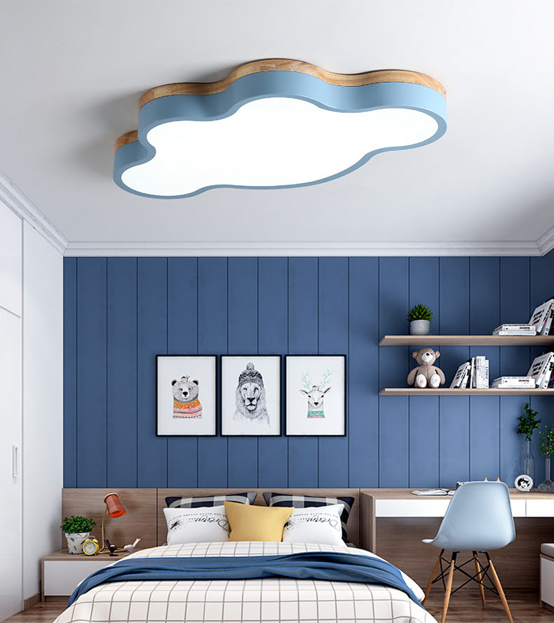 Scandinavische stijl metalen inbouw plafondlamp wolkvorm LED inbouwverlichting voor kinderslaapkamer