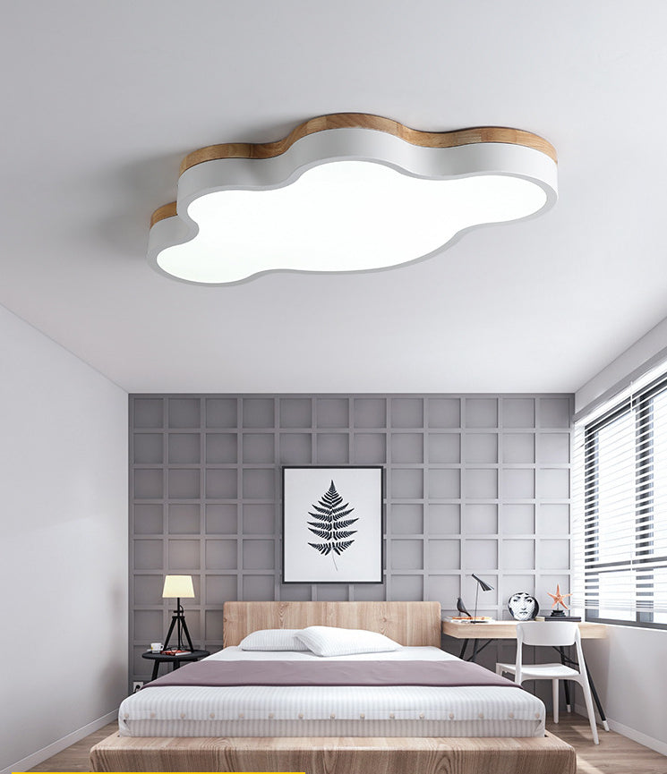 Scandinavische stijl metalen inbouw plafondlamp wolkvorm LED inbouwverlichting voor kinderslaapkamer