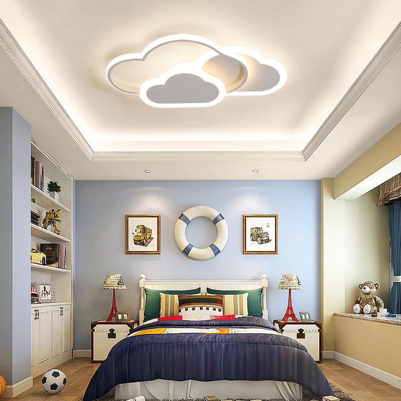 Scandinavische stijl metalen inbouw plafondlamp Cartoon vorm LED inbouwverlichting voor kinderslaapkamer