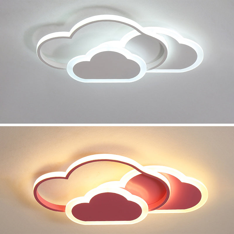 Scandinavische stijl metalen inbouw plafondlamp Cartoon vorm LED inbouwverlichting voor kinderslaapkamer