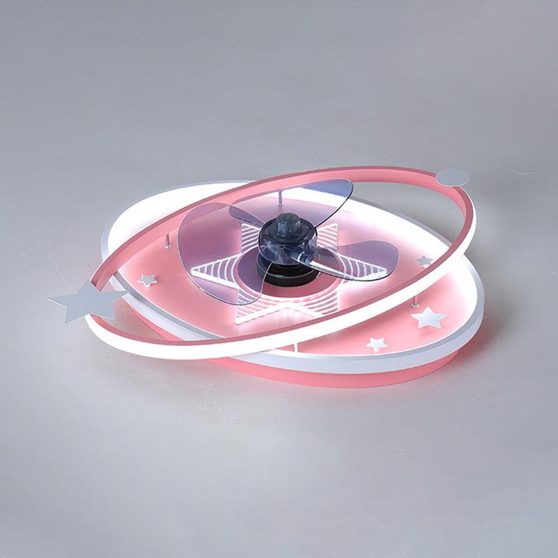 Luz de ventilador de techo de montura de montura de metal nordic