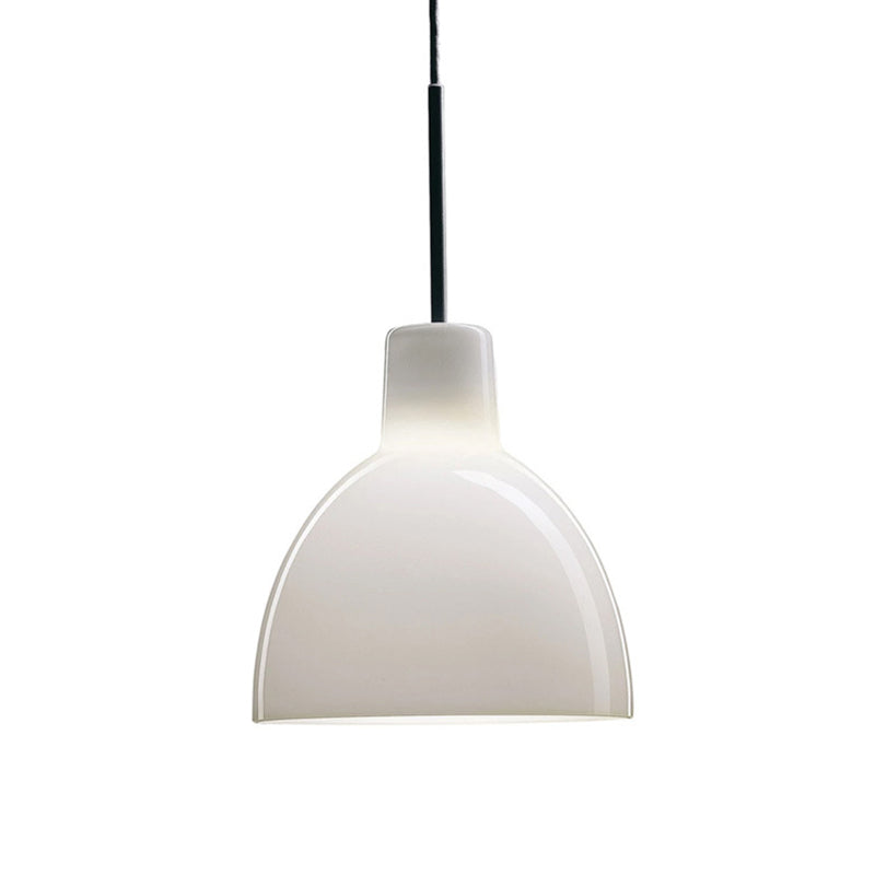 Wit 1 lichte bel hanger lamp Moderne minimalistische glashangende lamp keukengootsteen