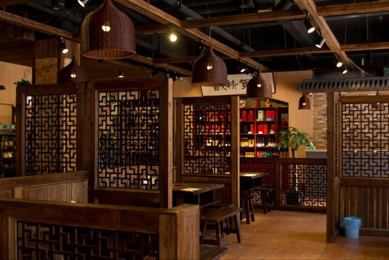 Handwoven Dome Pendant Light Fixture Chinese Bamboo Single Bulb Ceiling Light for Dining Table