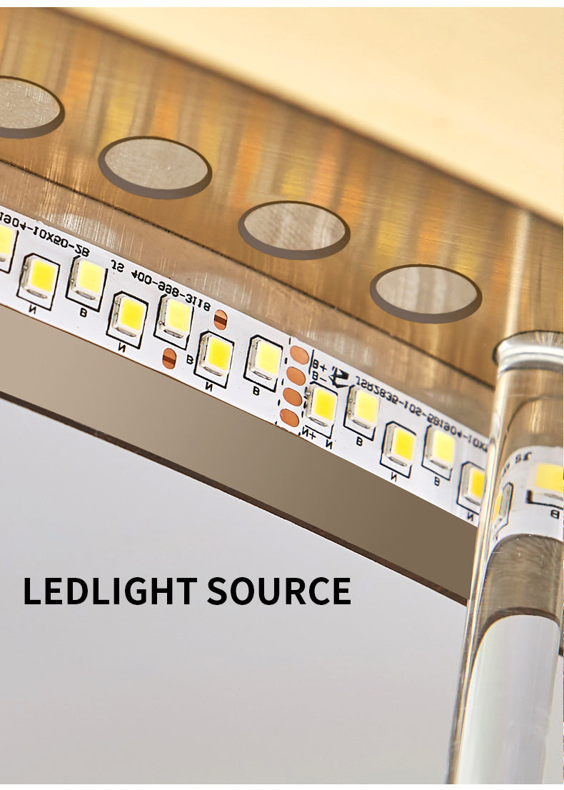 Mid-Century Modern Clear Crystal Down Lighting Pendant Round LED Suspension Lamp for Dining Table