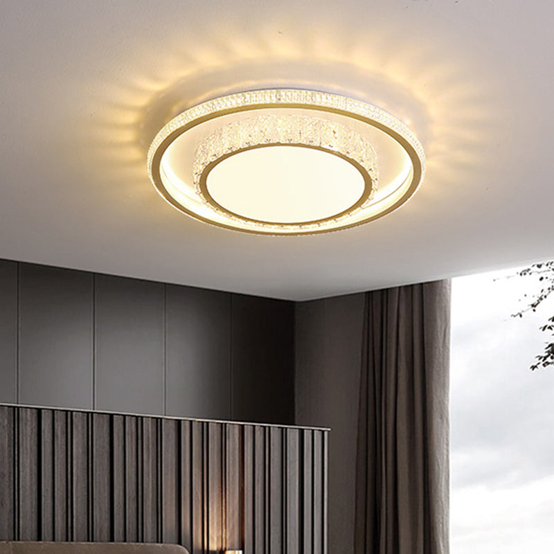 Minimalistische geometrisch gevormde plafondlamp van acryl woonkamer LED-inbouwlamp in goud