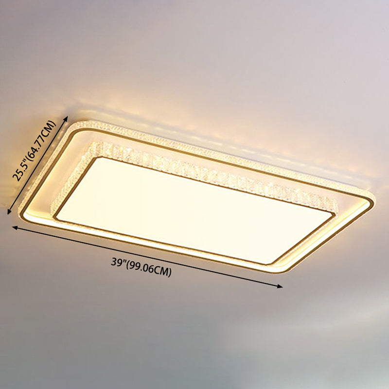 Minimalistische geometrisch gevormde plafondlamp van acryl woonkamer LED-inbouwlamp in goud