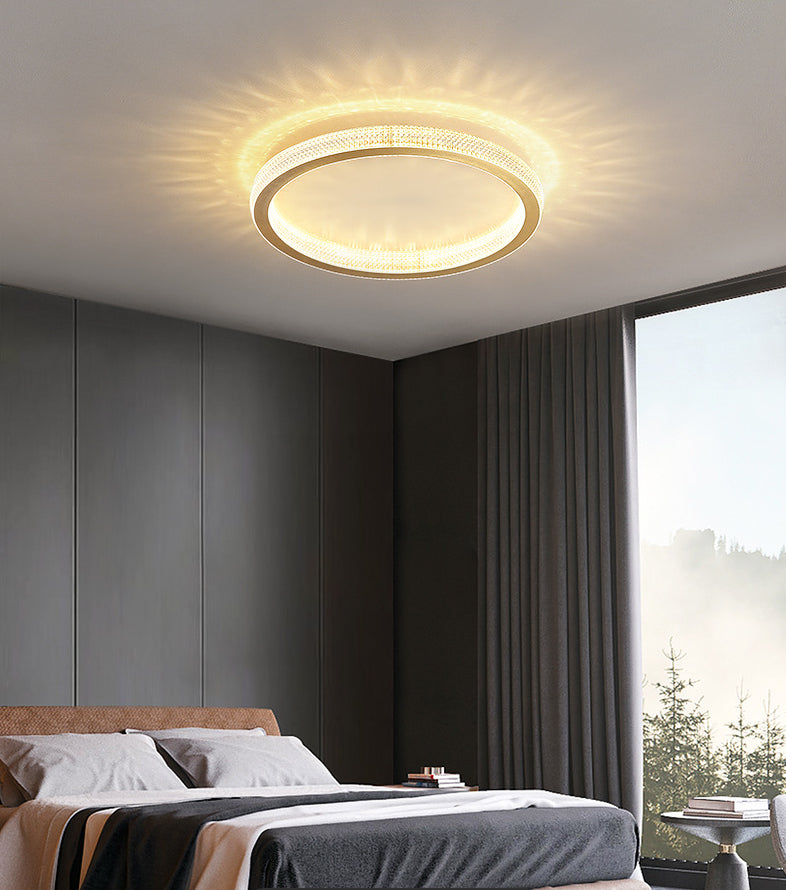 Minimalistische geometrisch gevormde plafondlamp van acryl woonkamer LED-inbouwlamp in goud