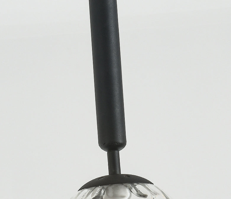 3 Lights Spherical Multi Light Pendant Creative Modern Glass Pendant for Clothing Store