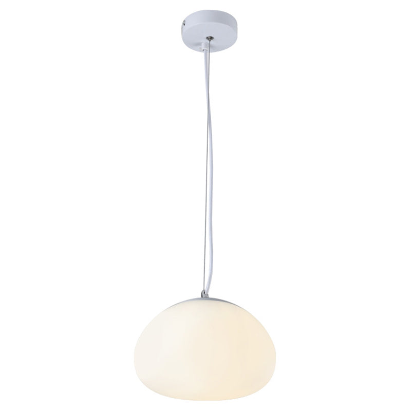 1 éclairage pendentif en dôme léger moderne de plafond de pendentif en verre moderne pour restaurant