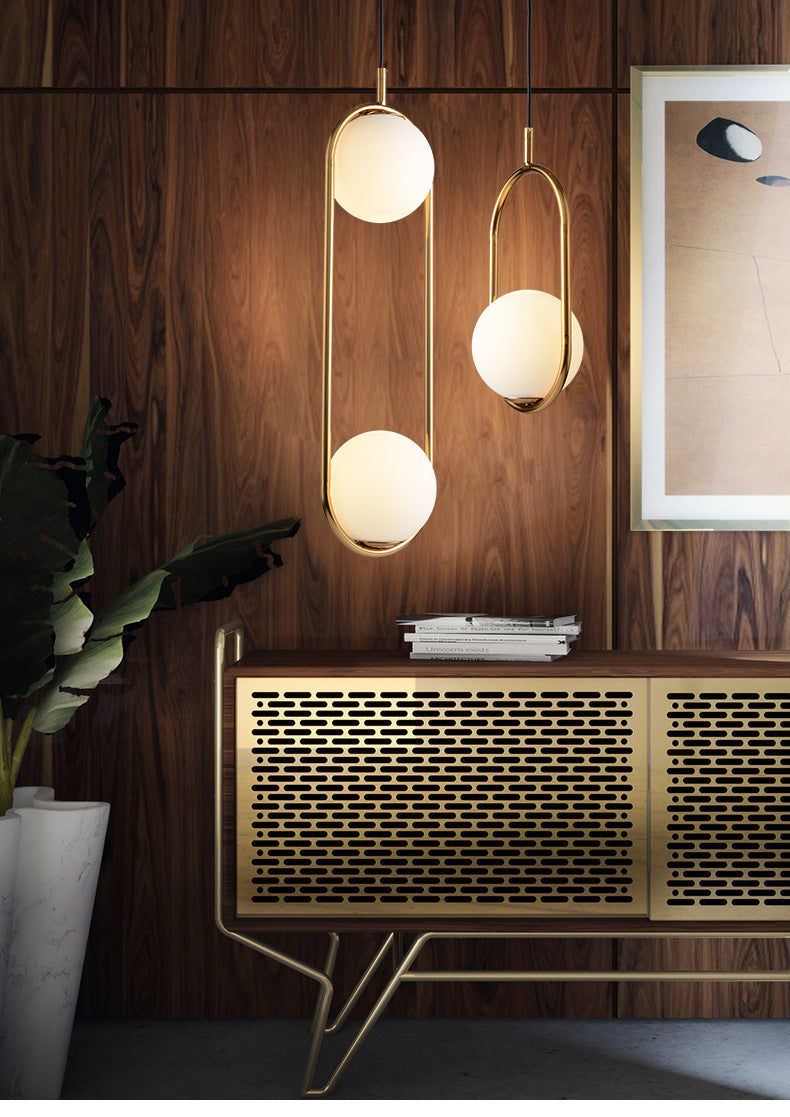 1 luminaires suspendus légers au milieu du siècle moderne en verre blanc suspendu suspendu pour chambre à coucher