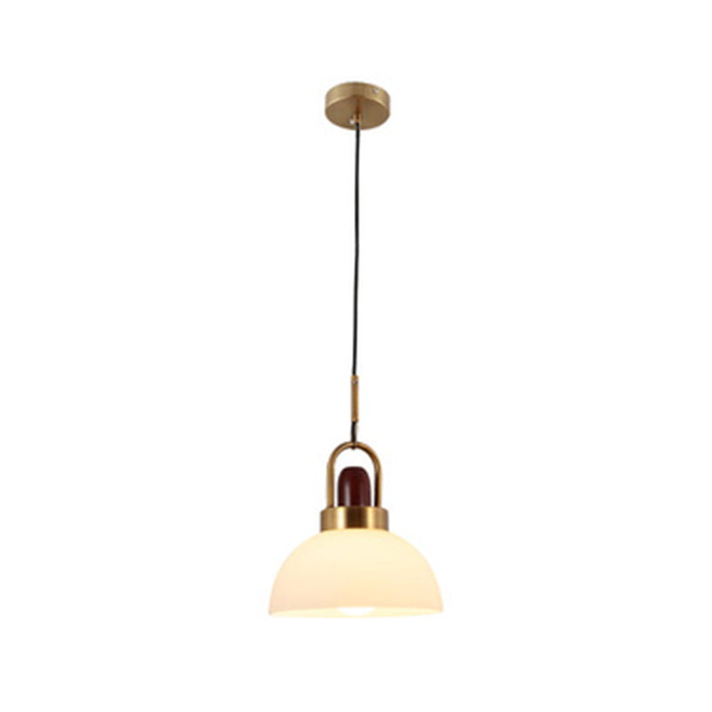 1 Light Ceiling Light Modern Simple White Glass Hanging Pendant Lights for Restaurant