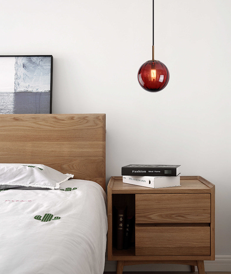 1 licht ronde hangende plafondlampen postmodern waterglas hangende verlichtingsarmaturen voor restaurant