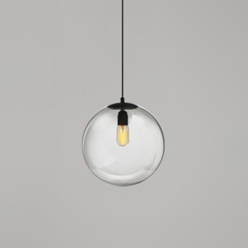 Globe Hanging Pendant Light Modern Simple Glass Pendant Light Fixtures for Restaurant