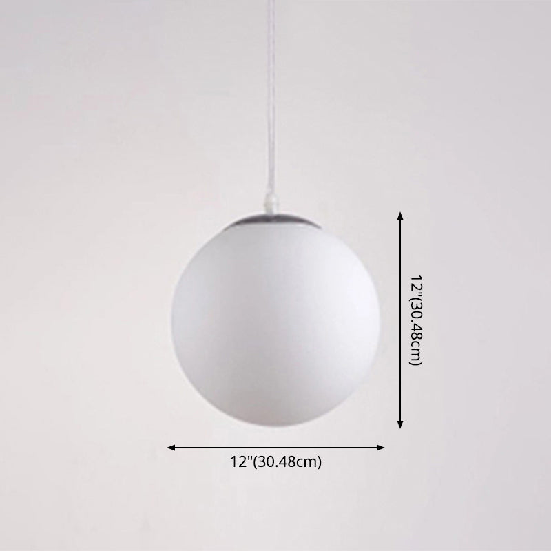 Globe Hanging Pendant Light Modern Simple Glass Pendant Light Fixtures for Restaurant