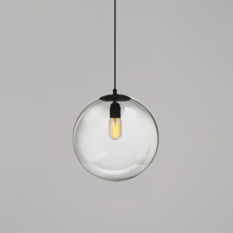 Globe Hanging Pendant Light Modern Simple Glass Pendant Light Fixtures for Restaurant