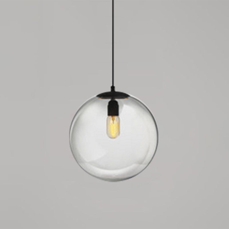 Globe Hanging Pendant Light Modern Simple Glass Pendant Light Fixtures for Restaurant