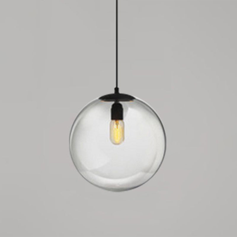Globe Hanging Pendant Light Modern Simple Glass Pendant Light Fixtures for Restaurant