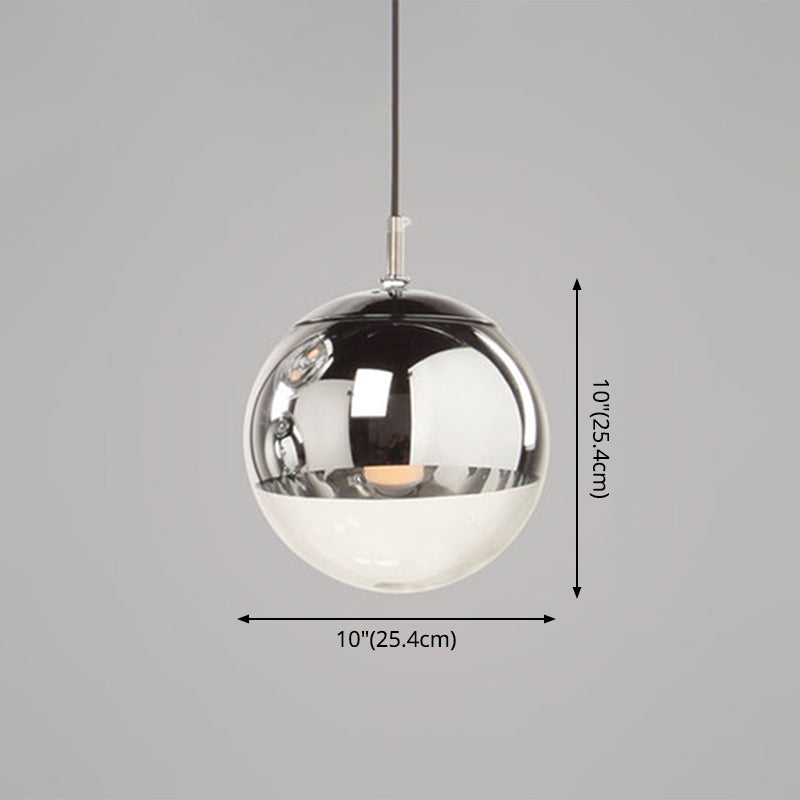 Globe Hanging Pendant Light Modern Simple Glass Pendant Light Fixtures for Restaurant