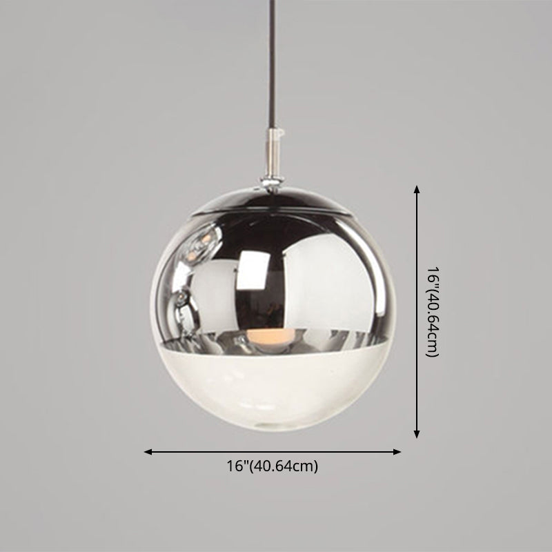 Globe Hanging Pendant Light Modern Simple Glass Pendant Light Fixtures for Restaurant