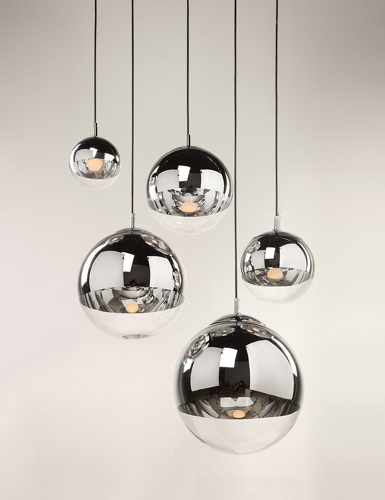 Globe Hanging Pendant Light Modern Simple Glass Pendant Light Fixtures for Restaurant