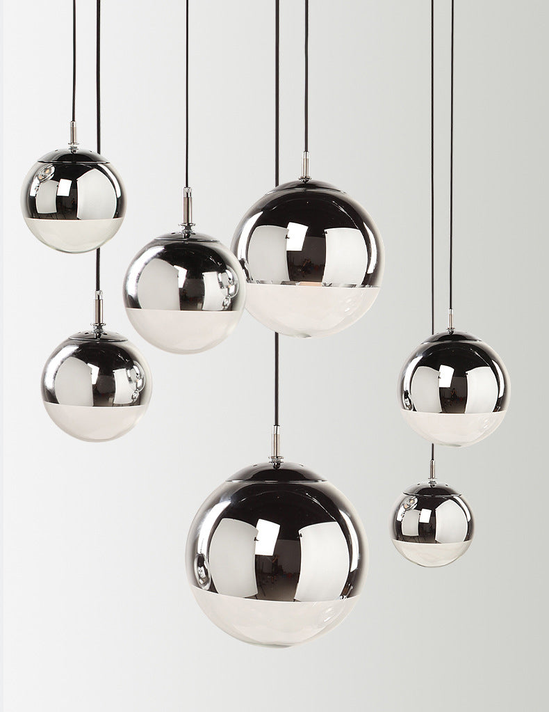 Globe Hanging Pendant Light Modern Simple Glass Pendant Light Fixtures for Restaurant