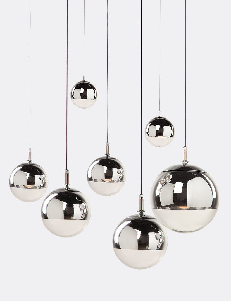 Globe Hanging Pendant Light Modern Simple Glass Pendant Light Fixtures for Restaurant