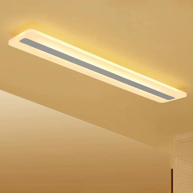 Acryl lineaire inbouw plafondlamp Minimalistisch LED wit plafondgemonteerd licht