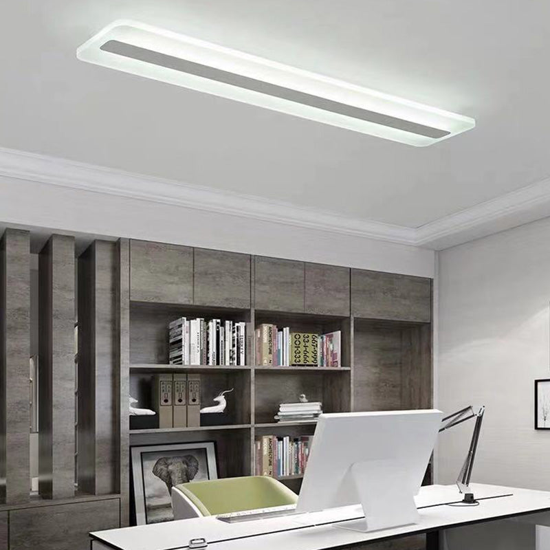 Acryl lineaire inbouw plafondlamp Minimalistisch LED wit plafondgemonteerd licht