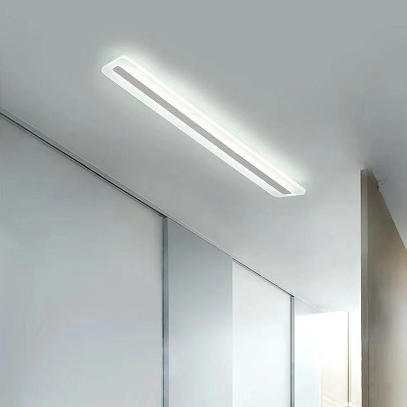 Acryl lineaire inbouw plafondlamp Minimalistisch LED wit plafondgemonteerd licht
