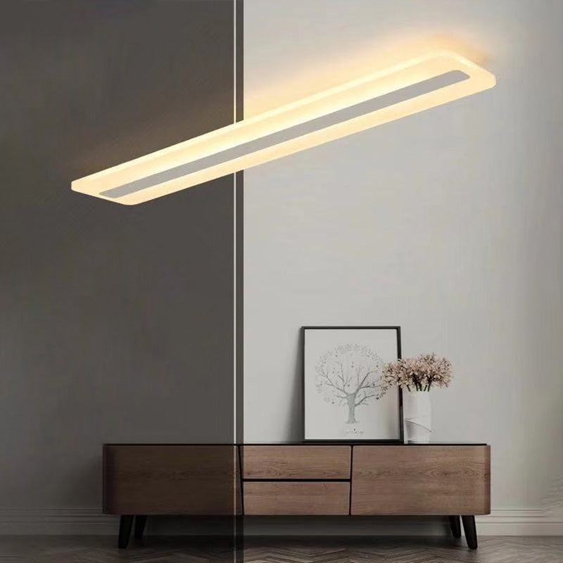 Acryl lineaire inbouw plafondlamp Minimalistisch LED wit plafondgemonteerd licht