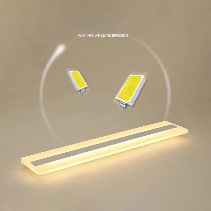 Acryl lineaire inbouw plafondlamp Minimalistisch LED wit plafondgemonteerd licht