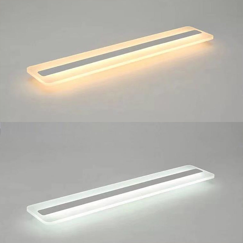 Acryl lineaire inbouw plafondlamp Minimalistisch LED wit plafondgemonteerd licht
