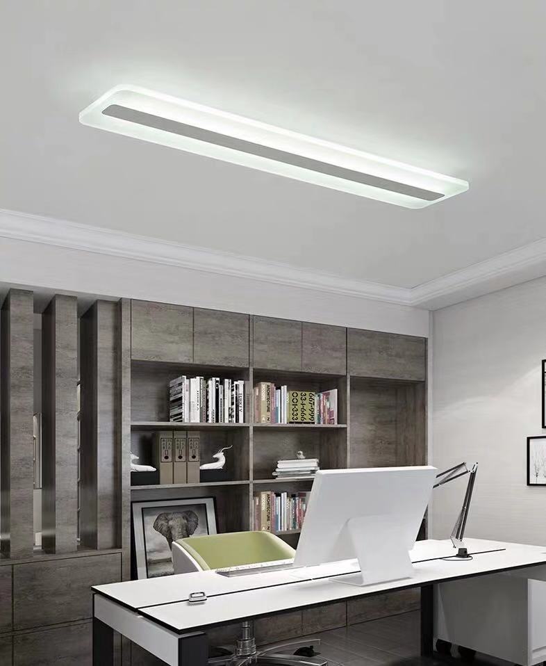Acryl lineaire inbouw plafondlamp Minimalistisch LED wit plafondgemonteerd licht